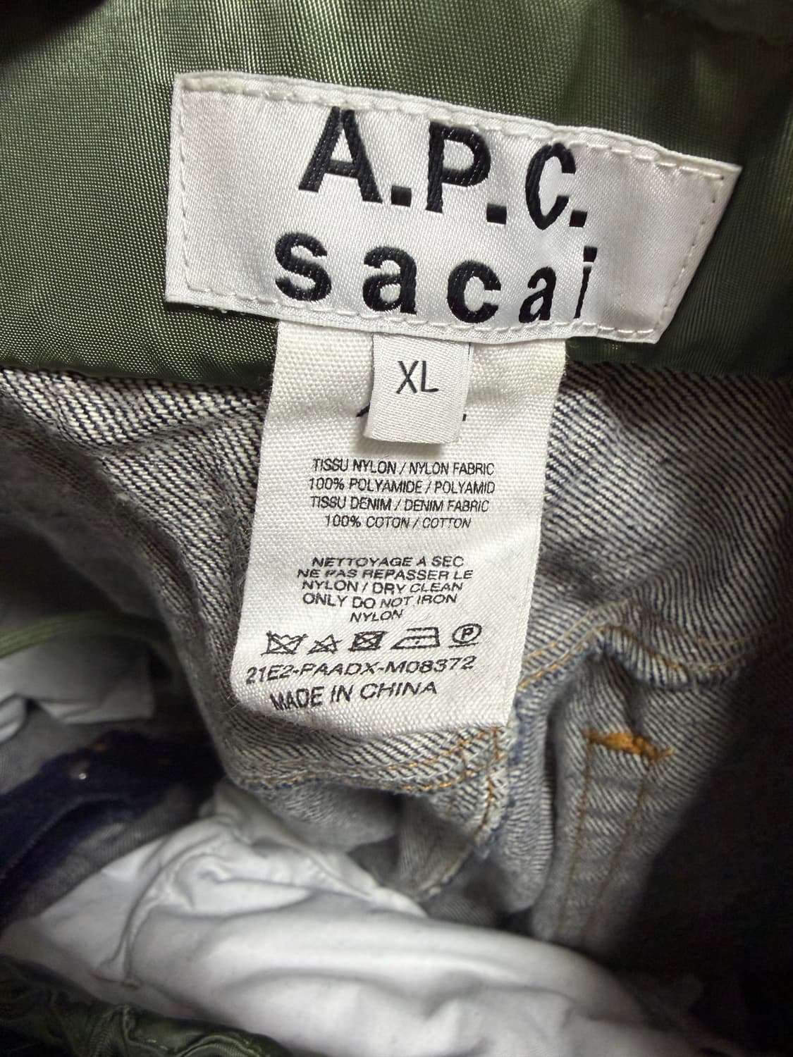 Sacai X A.P.C 데님 팬츠 [XL] 상품이미지6