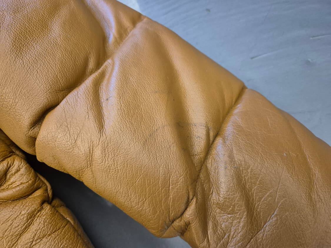 90s suggestion 레더 다운 자켓 상품이미지7