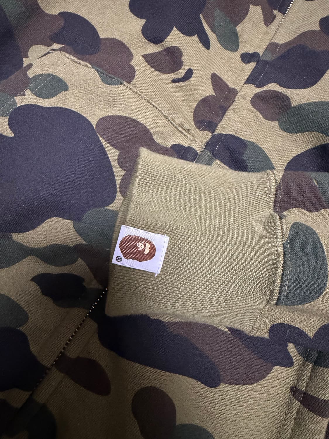 베이프 샤크 후드집업 녹계 XL 상품이미지4