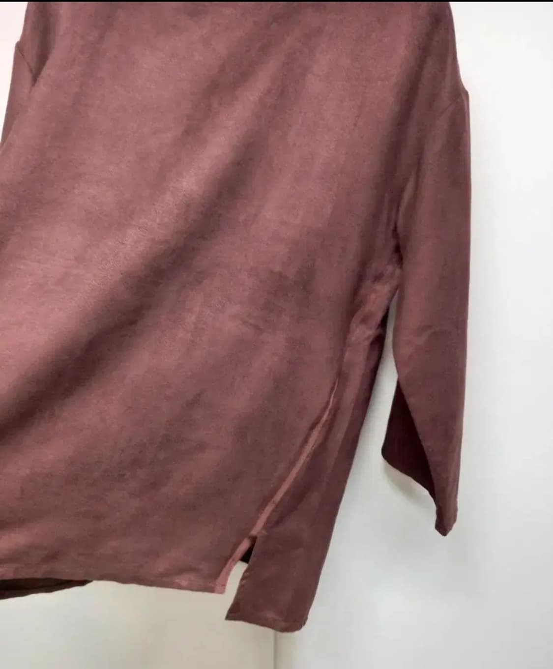 새 SJ WANI 깍은스웨이드 춘추 블라우스 66.77 상품이미지7