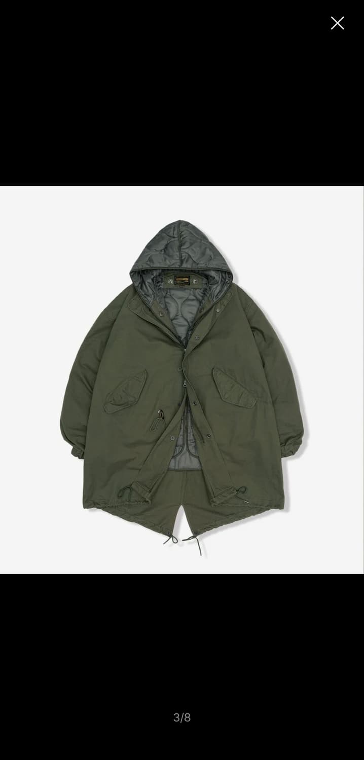 아웃스탠딩 피쉬테일 파카 올리브 상품이미지4