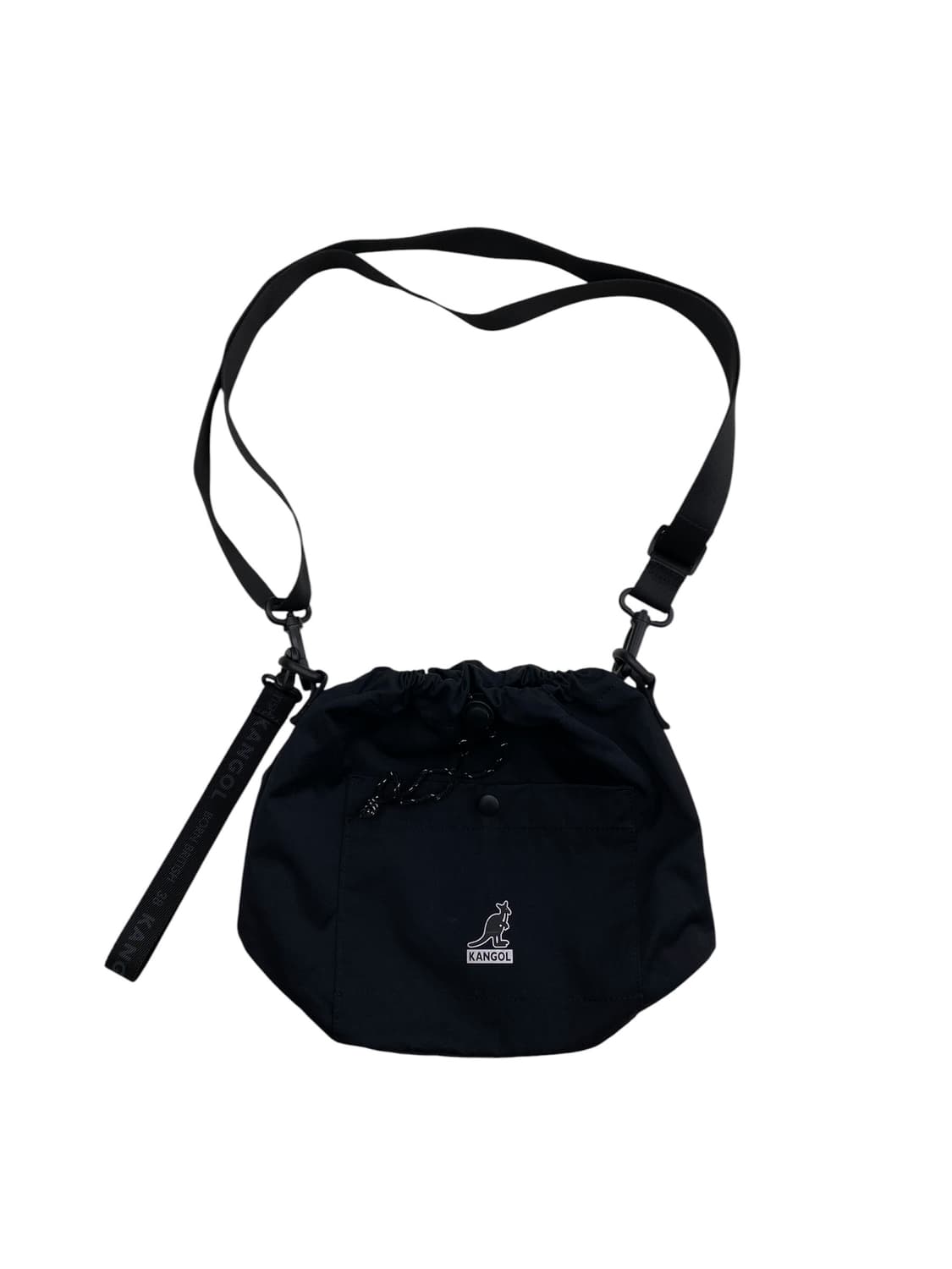 캉골 블랙 드로우스트링 크로스백 상품이미지1