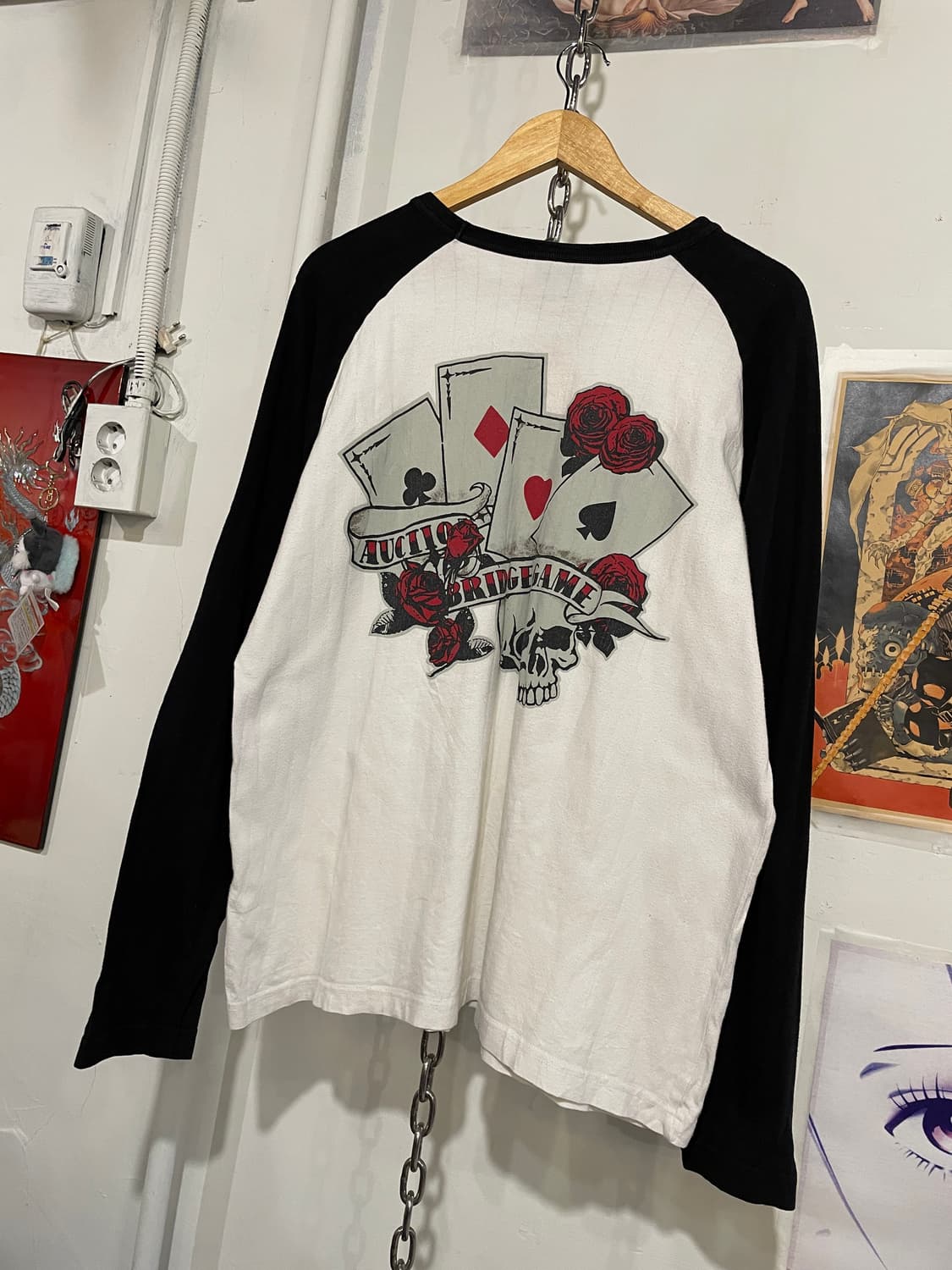 장미 프린팅 나그랑 롱슬리브 펑크 y2k 상품이미지3