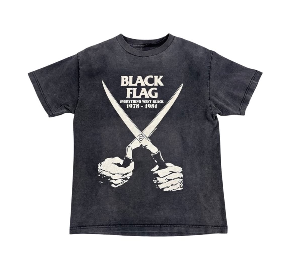 빈티지 BLACK FLAG 블랙 플래그 밴드 티셔츠 상품이미지1