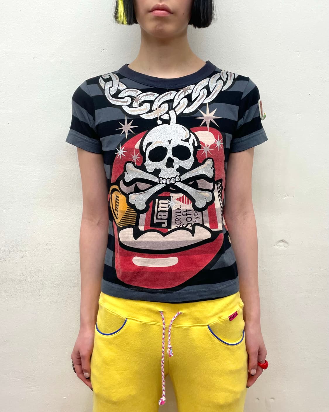 JAM BIC skull, lips Crazy T-shirt  상품이미지1