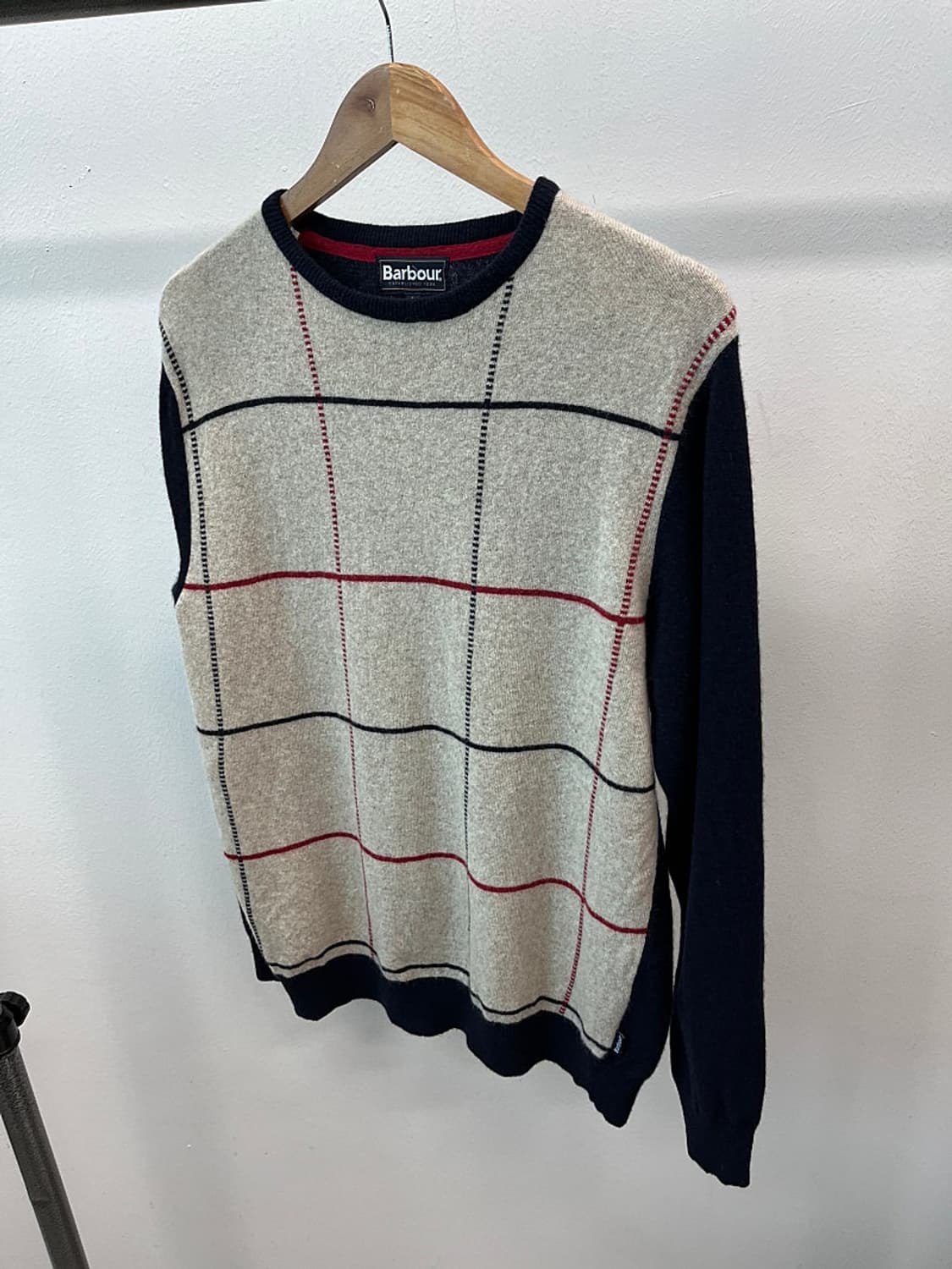 100) 바버 체크 울니트 상품이미지1