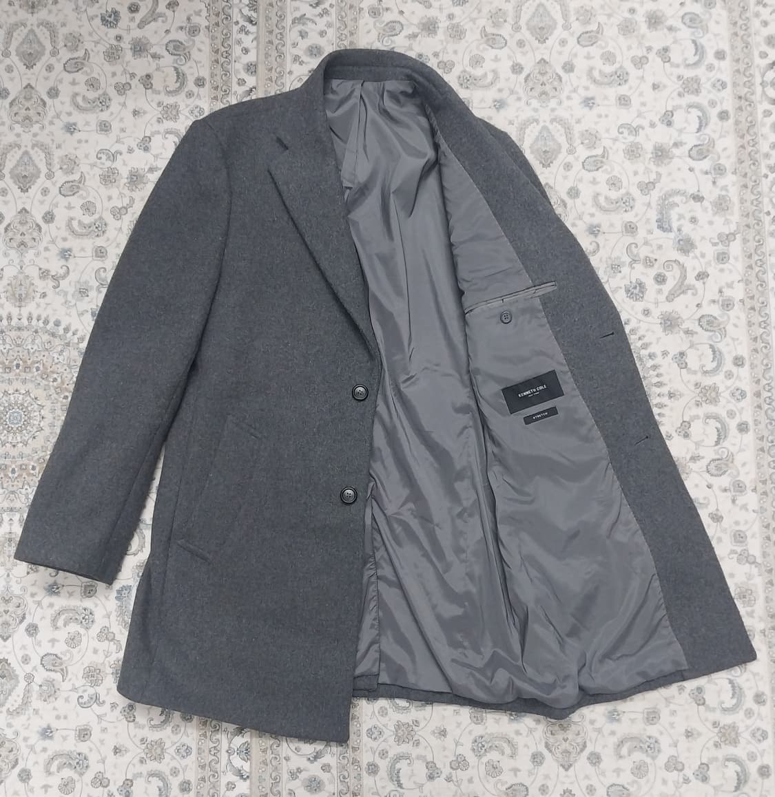 케네스콜 뉴욕 울 혼방 그레이 코트 100 상품이미지2