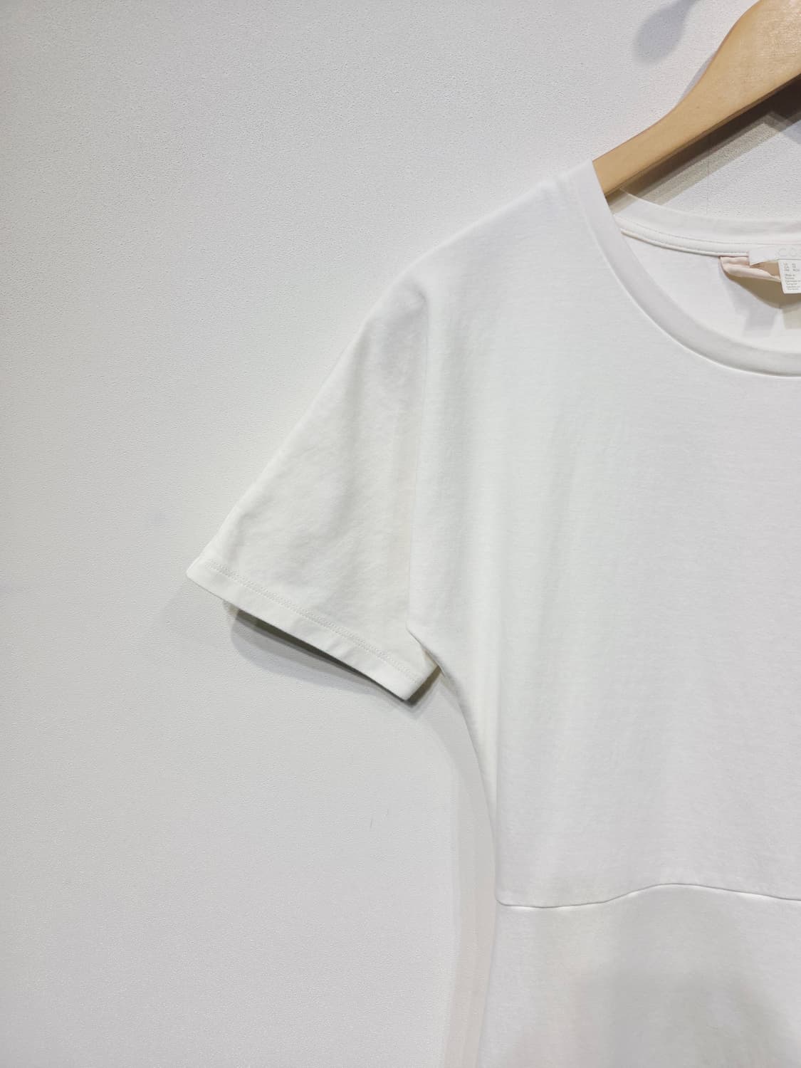 COS 코스 화이트 반팔 플레어 원피스 상품이미지4