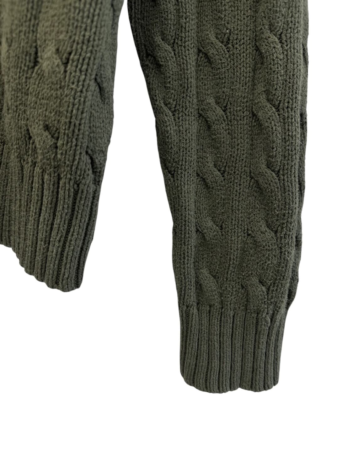 00s 폴로 꽈배기 케이블 니트 카키 (L) 상품이미지6