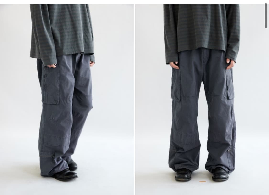 [2] 해칭룸 집 카고 팬츠 네이비 상품이미지4