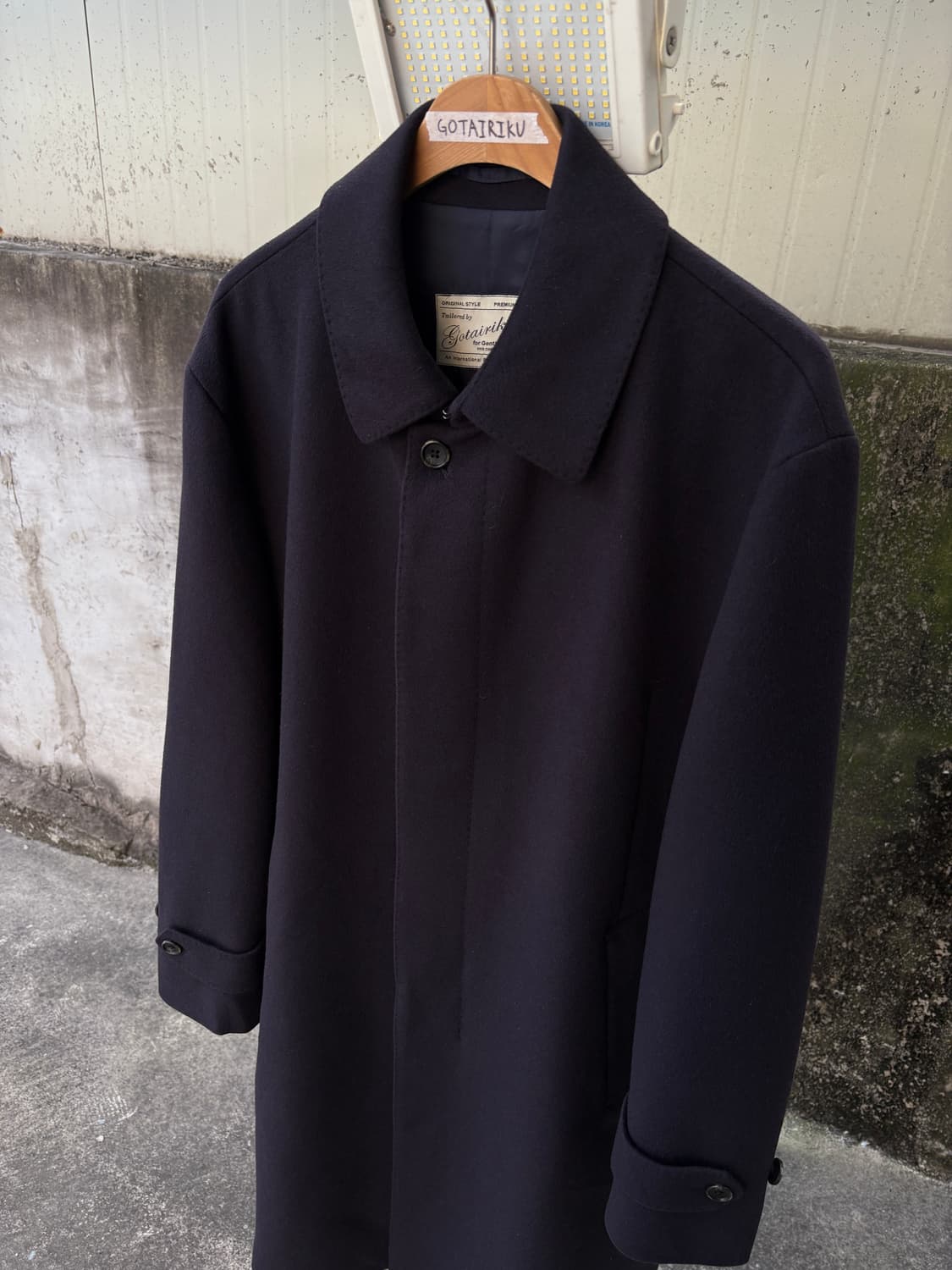 Tailored by Gotairiku 고타이리쿠 싱글 발마칸 코트 상품이미지3