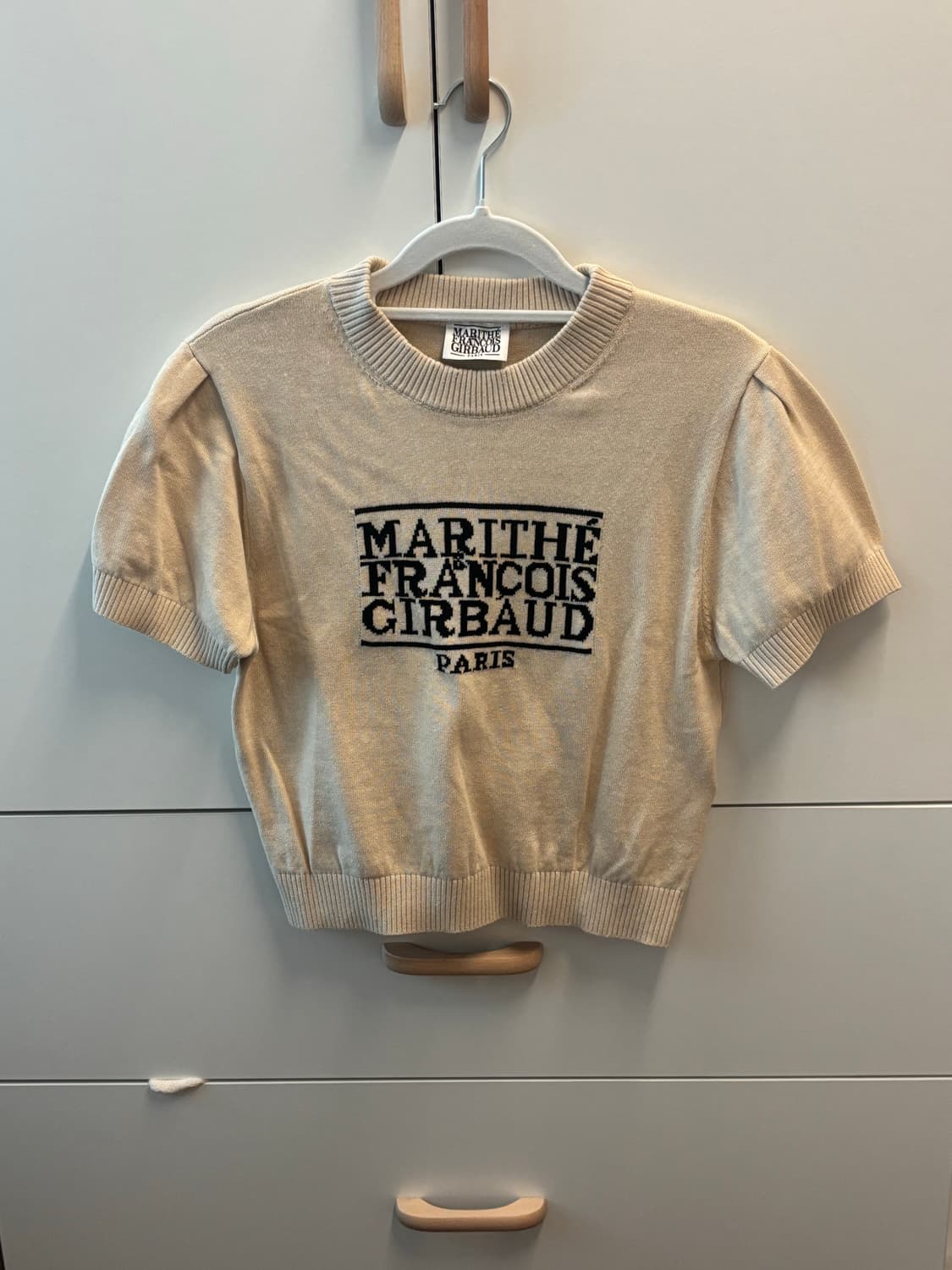 마리떼 반팔 니트 아이보리 S 상품이미지4