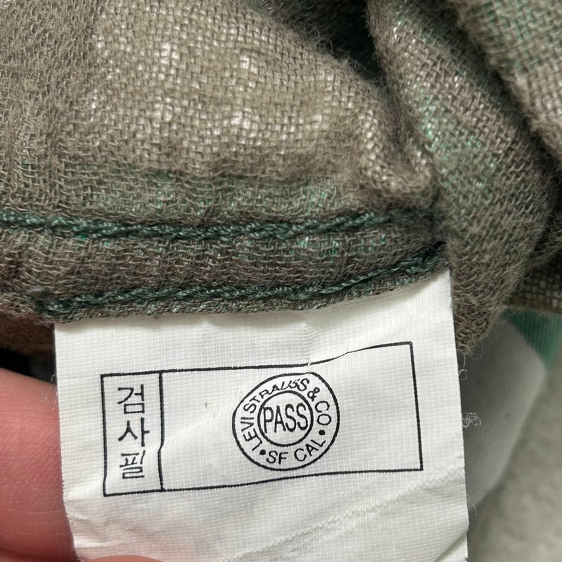 LEVI'S Red Tab 웨스턴 셔츠 그린 L 상품이미지7