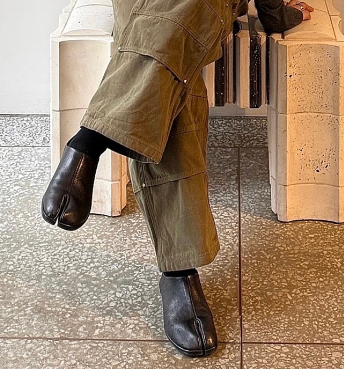 [43]마르지엘라 슬립온 타비 슈즈 블랙 상품이미지5