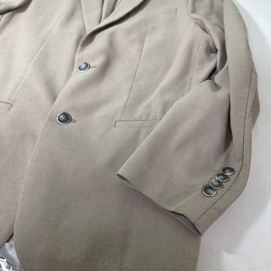 95-100 L 프로젝트M 다크베이지 2버튼 간절기 블레이져 상품이미지3