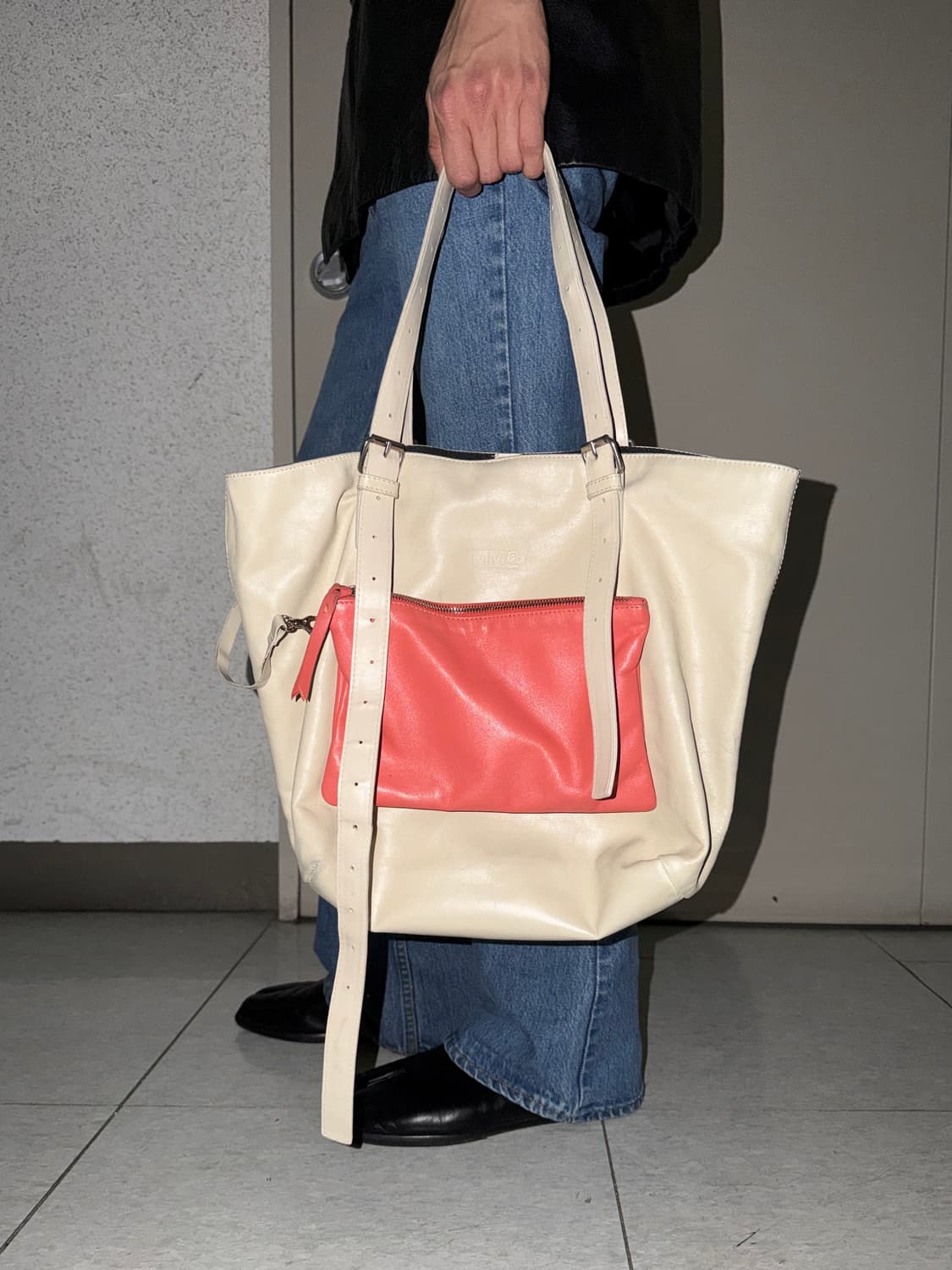 마르지엘라 mm6 레더 도트백 상품이미지2