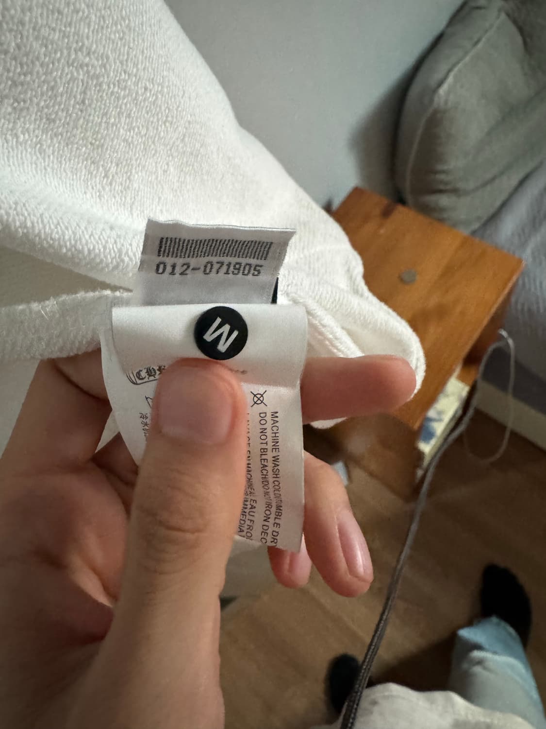 크롬하츠 홀드슈 후드집업 화이트 상품이미지3