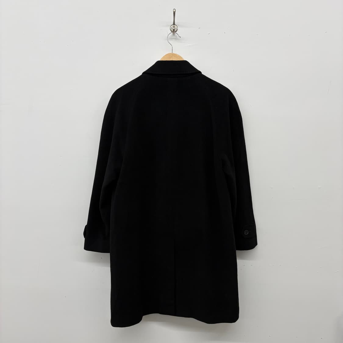 블랙 남성 캐시미어 100% 코트 남M 상품이미지8
