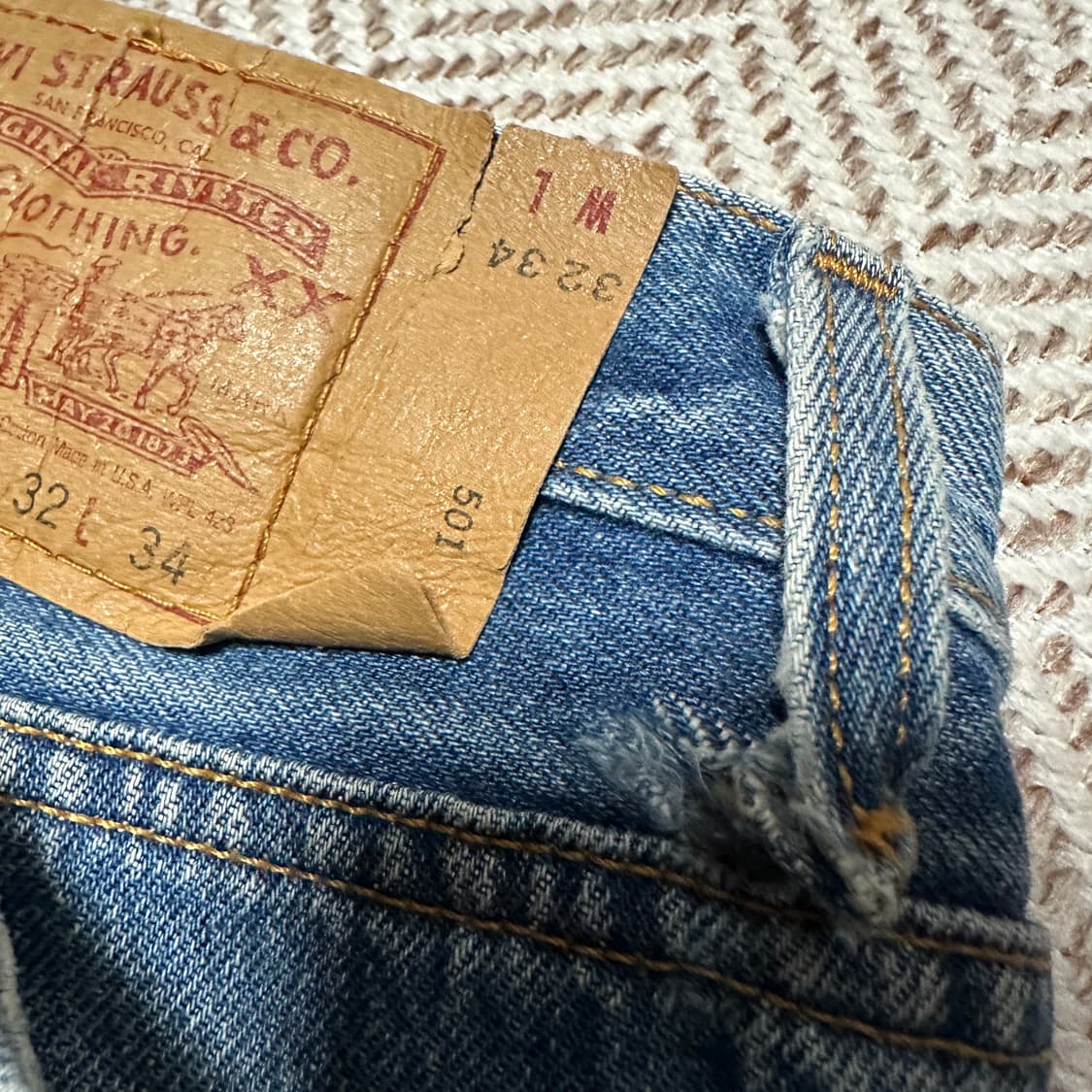 LEVI'S 501 90's usa made jeans 상품이미지6