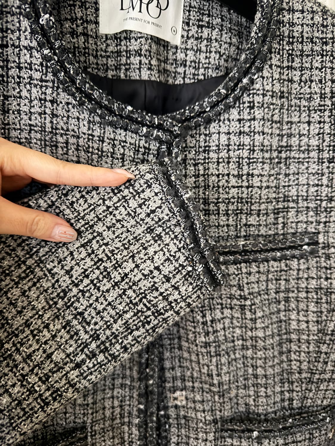 엘무드 트위드 자켓 36 상품이미지3