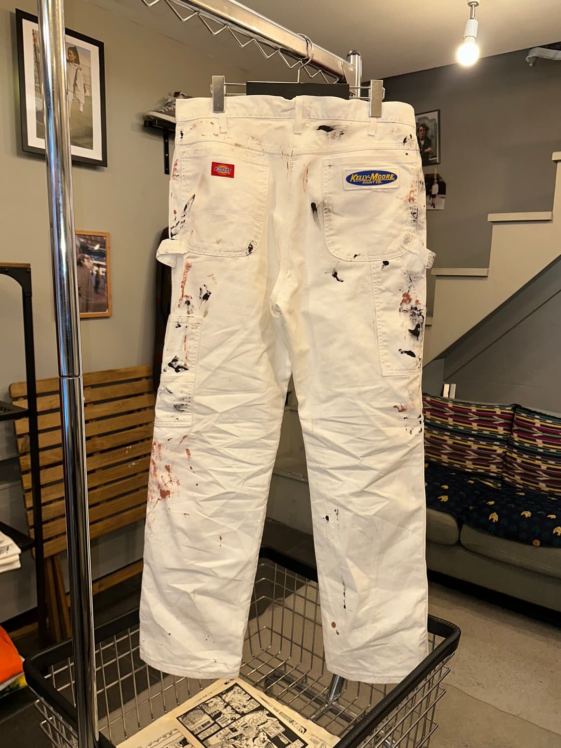 00’s Dickies carpenter painted work pant 상품이미지8