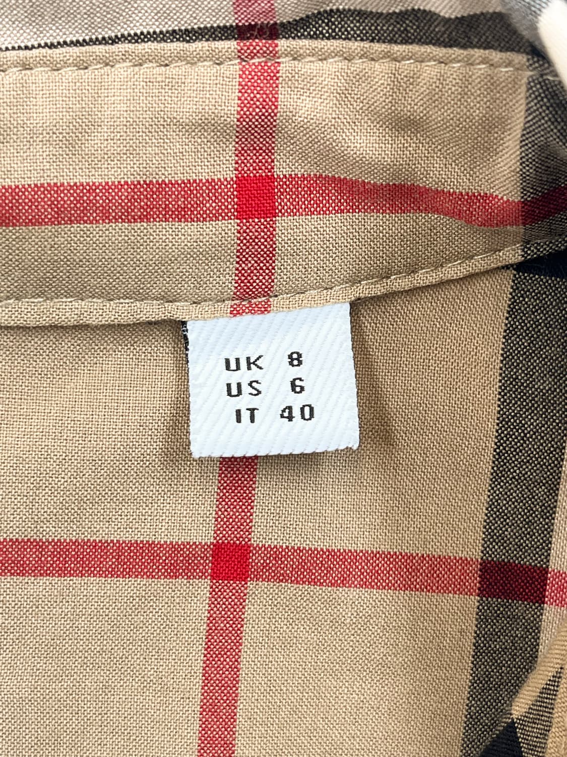 버버리 노바 체크 원피스 상품이미지7