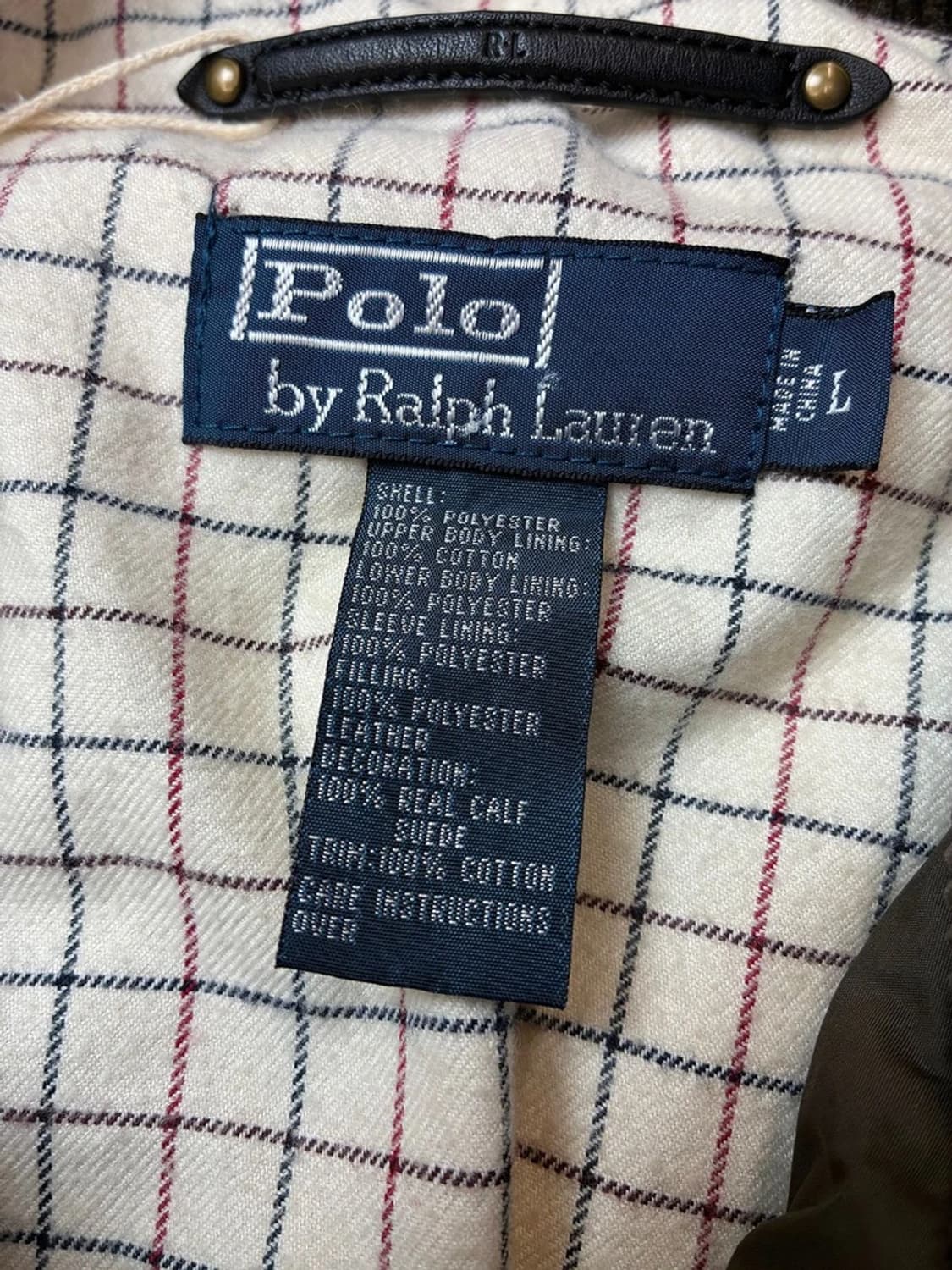 폴로 랄프로렌 클래식 캠튼 퀄팅 가죽 배색 자켓 PN5521 상품이미지10