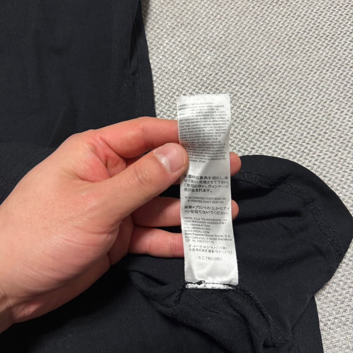 디젤 플레임 로고 반팔 티셔츠 상품이미지5