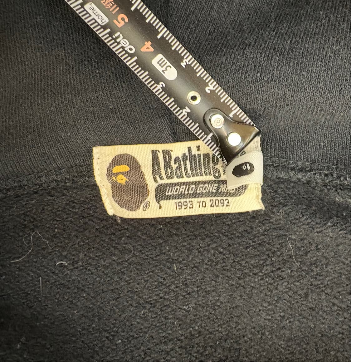 베이프 골드 카모 베어브릭 샤크 후드 집업 상품이미지5