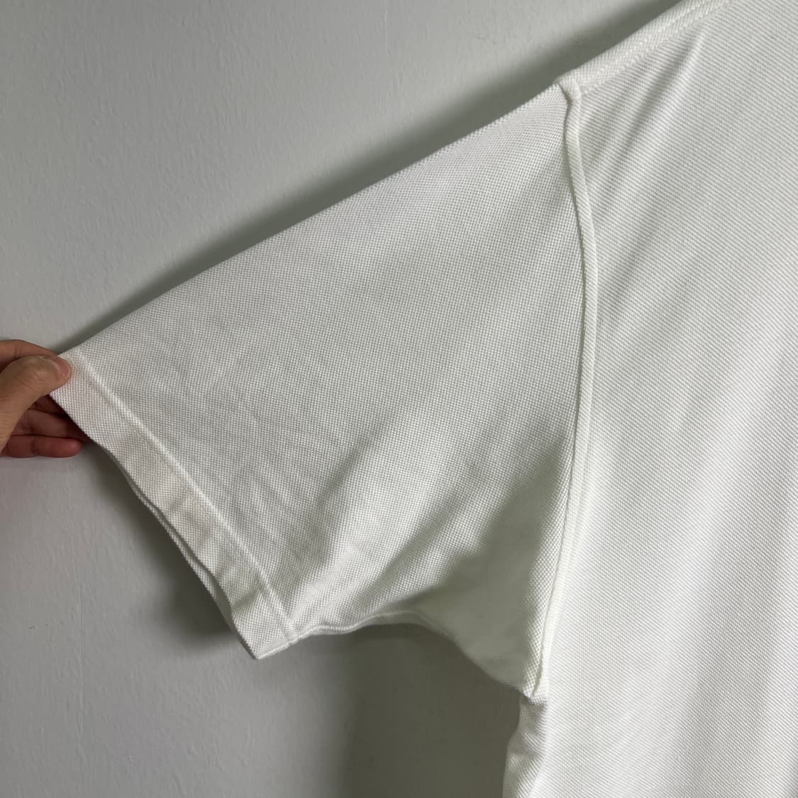 버버리 골프 화이트 반팔 폴로 셔츠 XL 상품이미지7