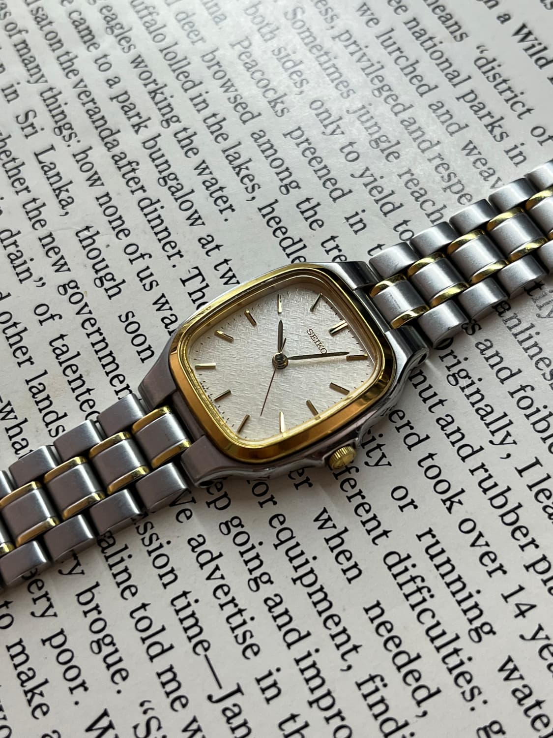  SEIKO 미니 스퀘어 레이디스 쿼츠 상품이미지2