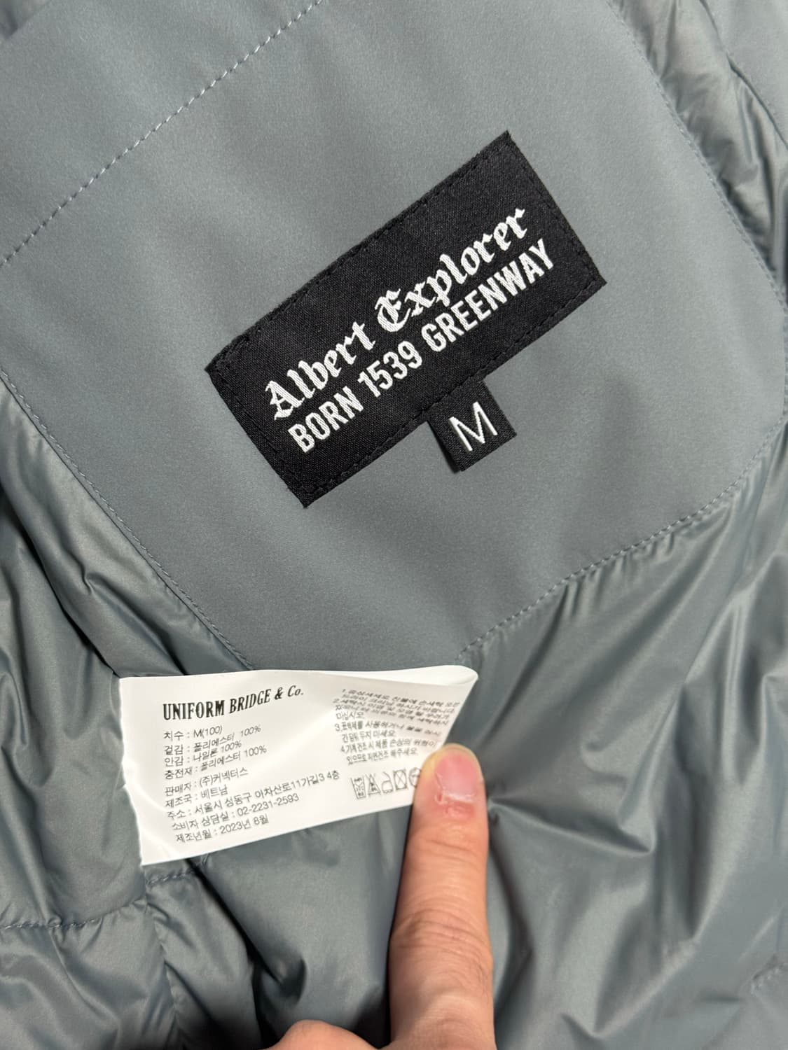 유니폼브릿지 pt zip hood parka grey 상품이미지5