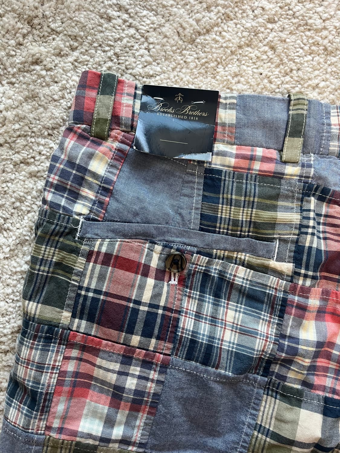 브룩스브라더스 마드라스 쇼츠 반바지 31 새상품 상품이미지3