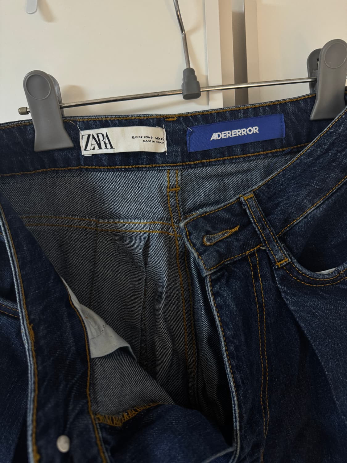 자라 아더에러 와이드 레그 진 블루 상품이미지7