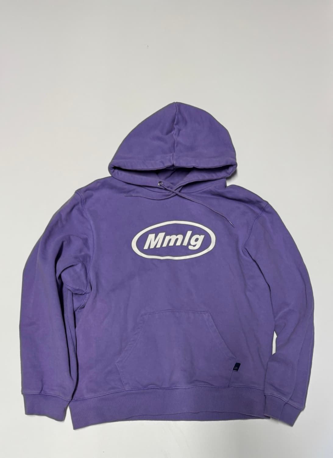 Mmlg 엠엠엘지 빅 로고 기모 후드티 S ~ M 퍼플 상품이미지1
