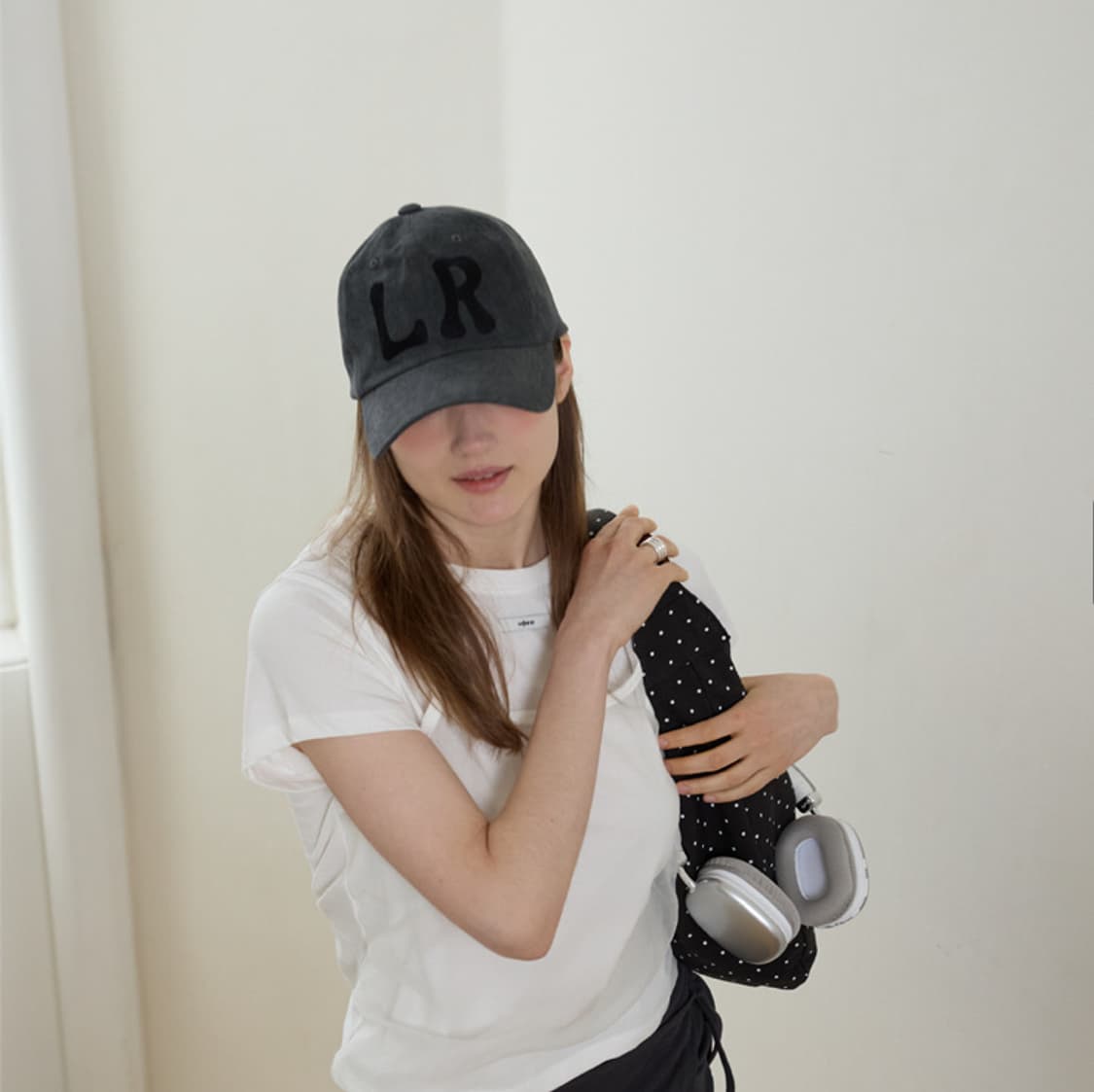 레터리 그레이 볼캡 상품이미지3