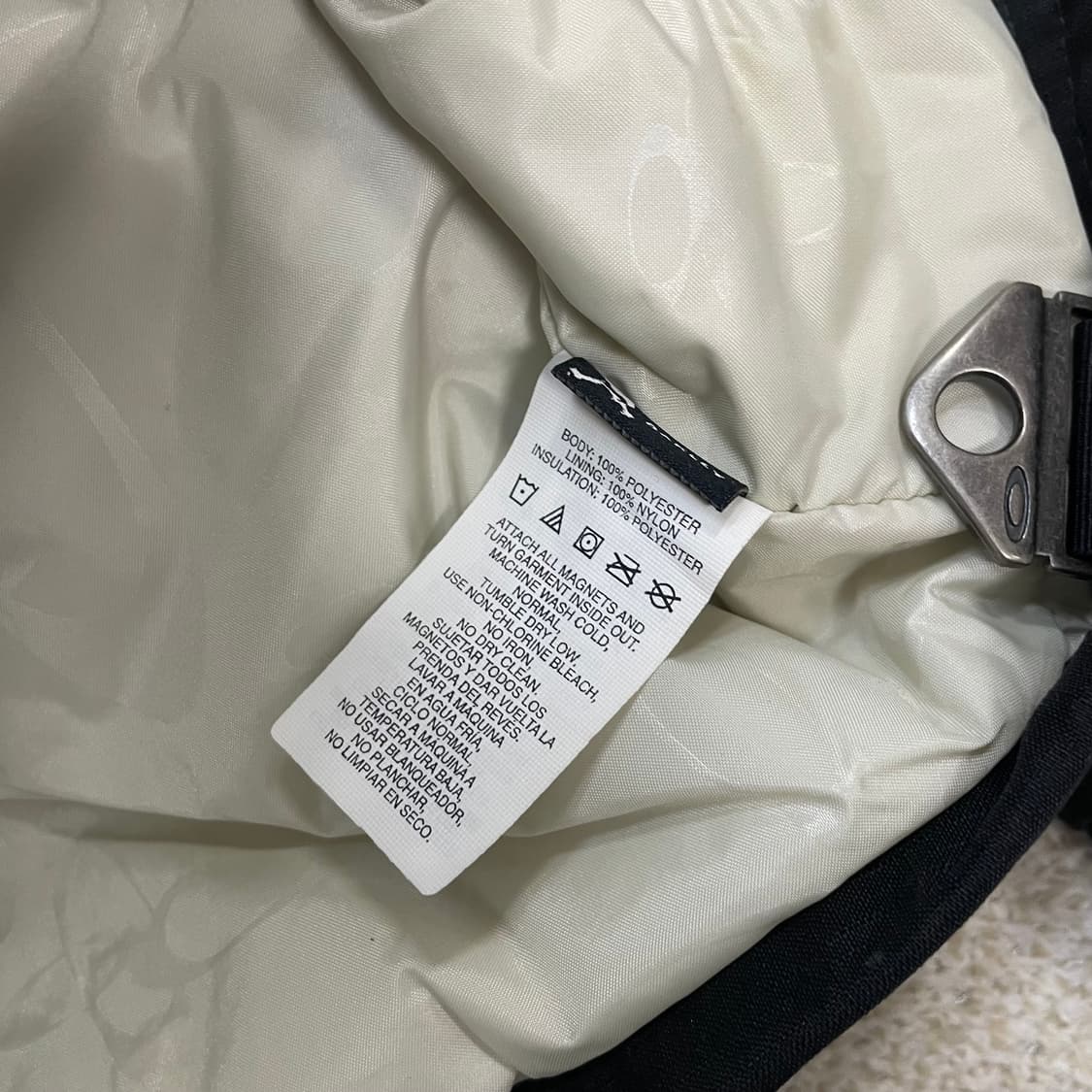 오클리 Oakley 00s 아카이브 써클 로고 후드 점퍼 자켓 블랙  상품이미지7