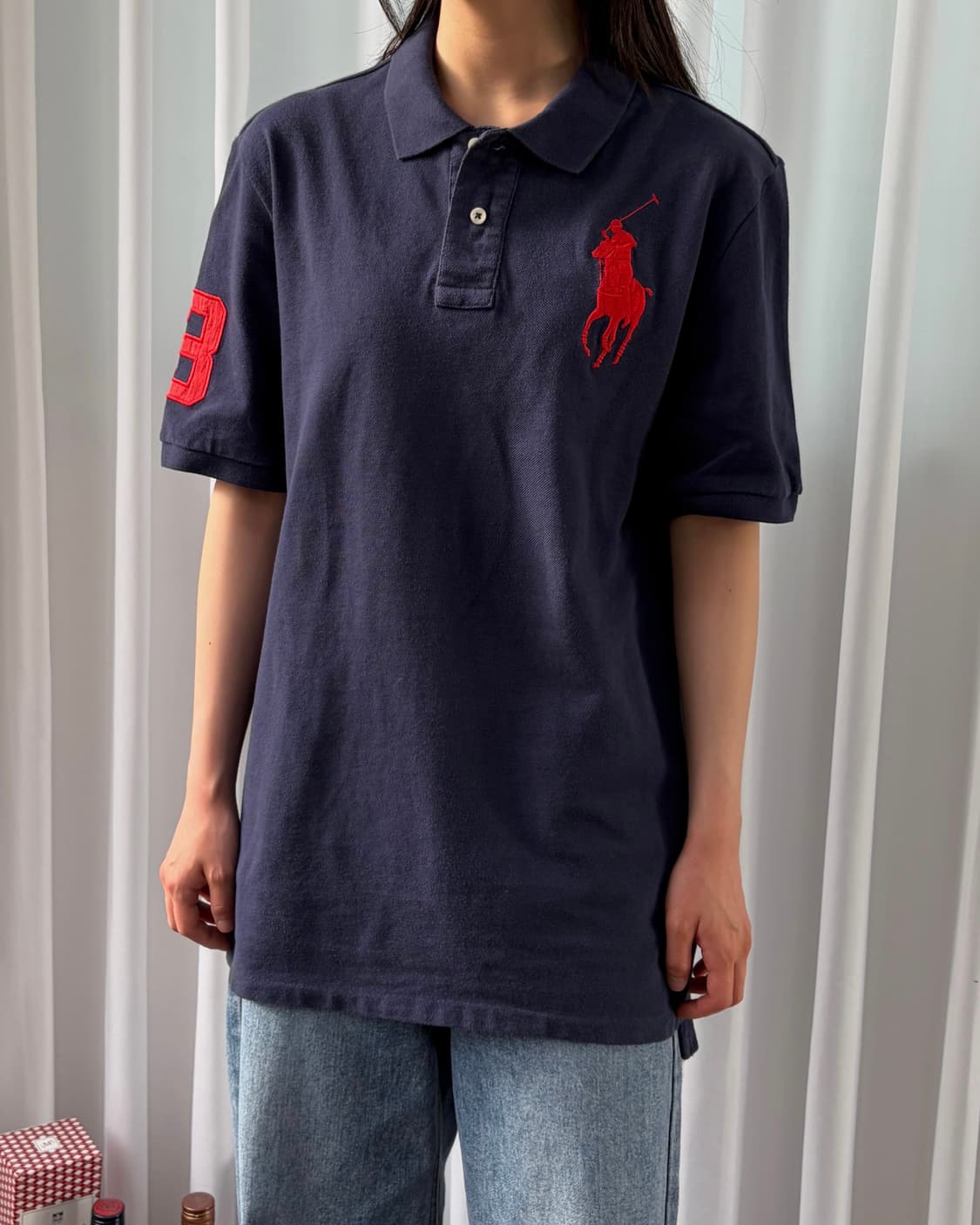 [M]폴로 랄프로렌 빅포니 치프키프 카라 티셔츠 navy 상품이미지1