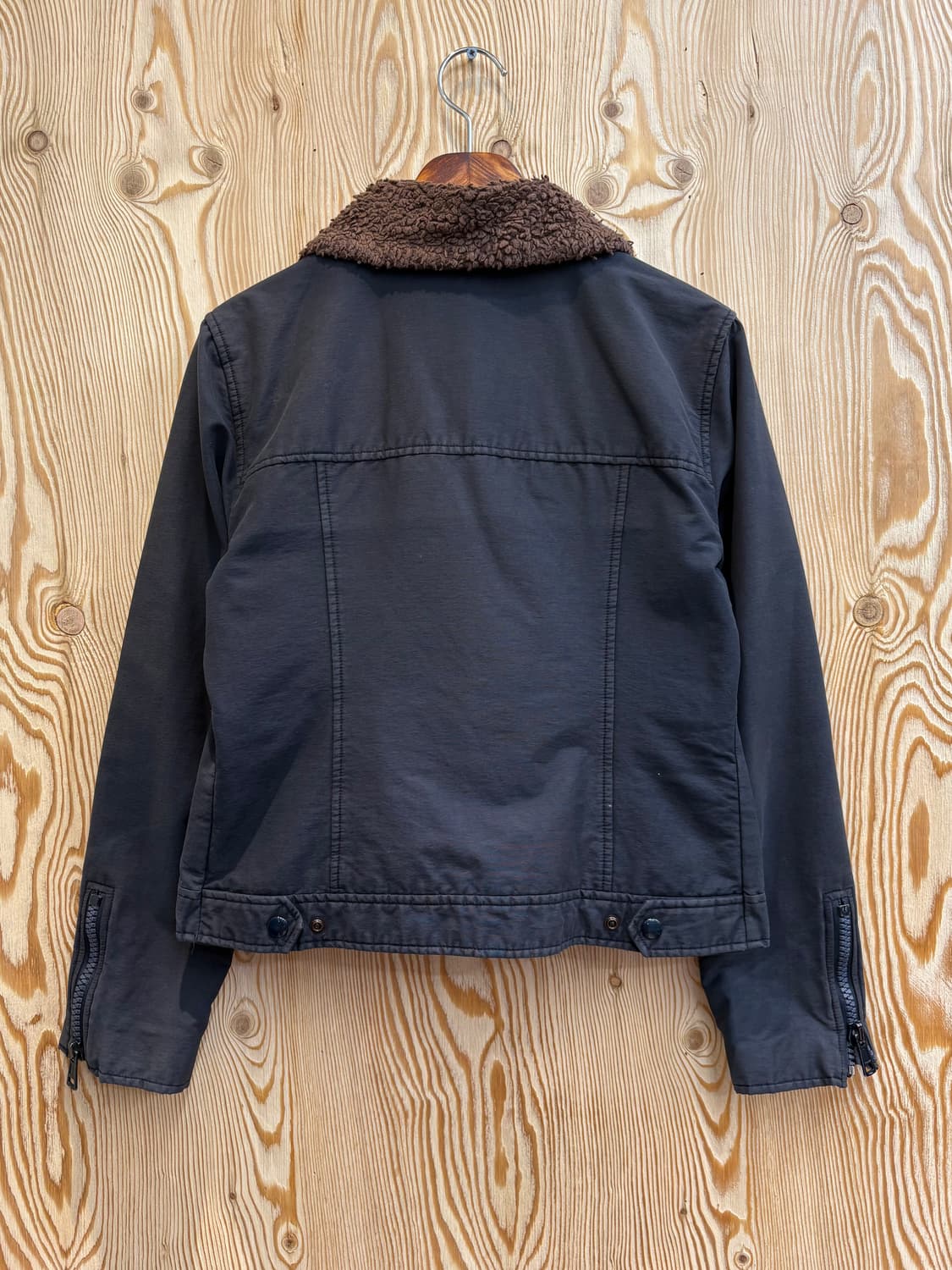 아페쎄 사선 집업 바이커 자켓 상품이미지3