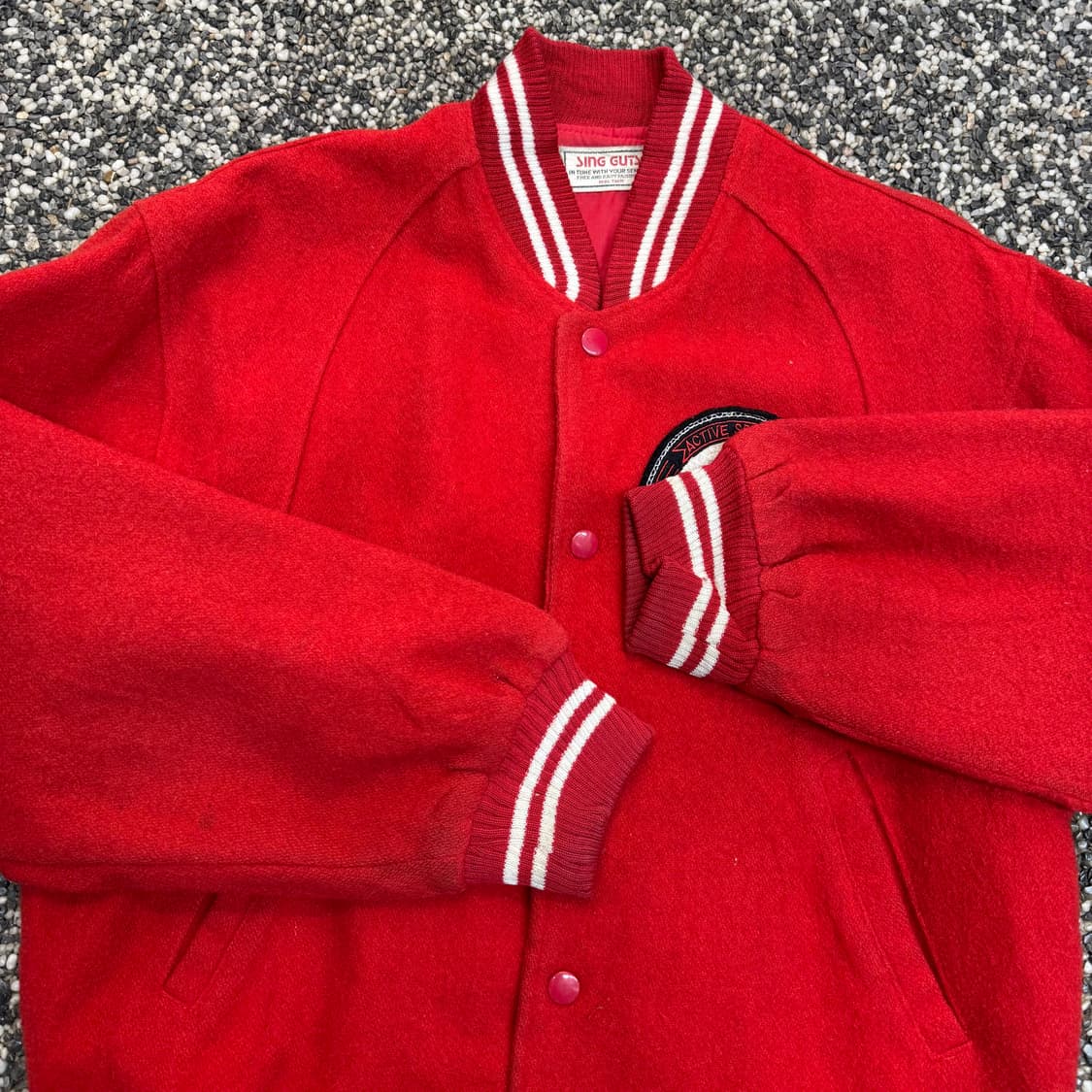 Sing Guts 우먼스 일본 빈티지 울 바시티 자켓 (S)    상품이미지5