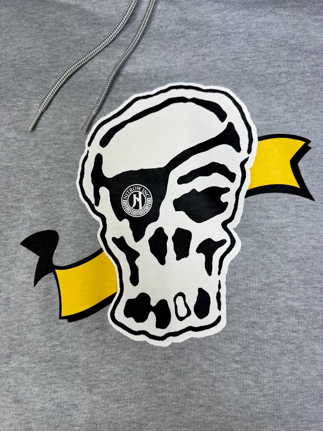 빈티지 00s 니트로우 Nitrow 스컬 그래픽 후드티 XL 상품이미지3