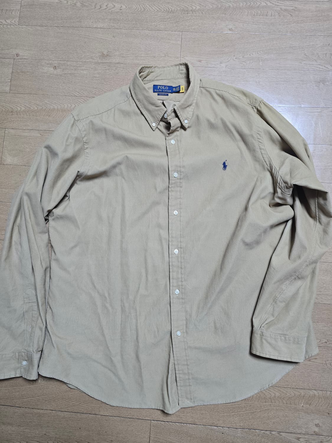 폴로 베이지코듀로이셔츠 xxl 상품이미지1