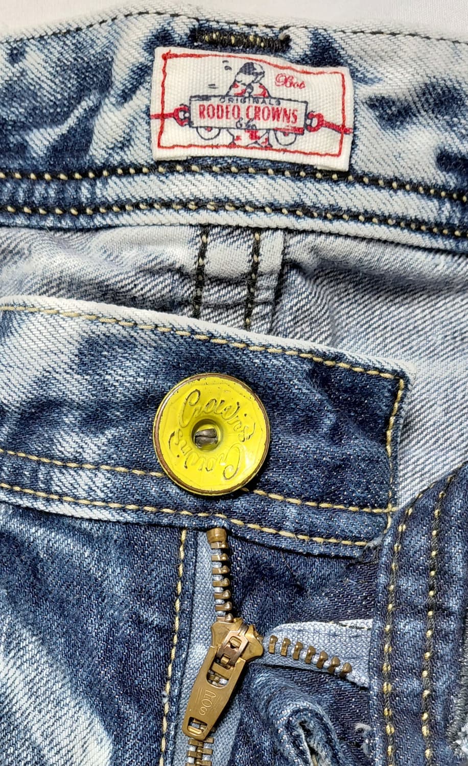 [Rodeo Crowns/26]  로데오 크라운즈 스노우 워싱 데님 팬츠 상품이미지4