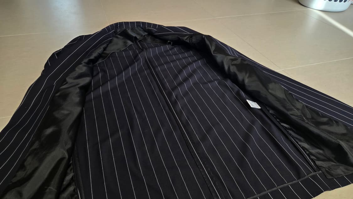 디앤써 핀스트라이프 싱글 트렌치코트 상품이미지6