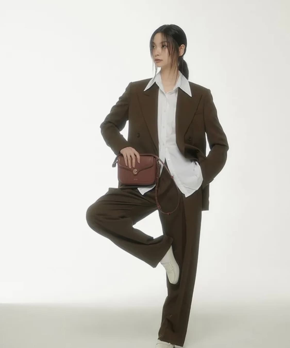 정가 45만 8천) 로우클래식 클래식 더블 블레이저 자켓 카키 상품이미지3