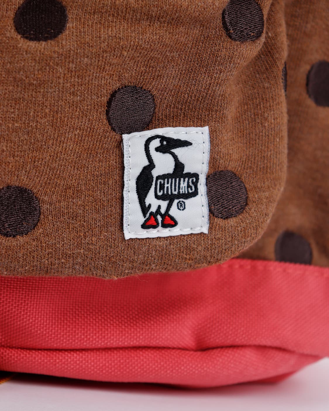 [CHUMS] 브라운 도트 스웻 × 핑크 캔버스 백팩 상품이미지3