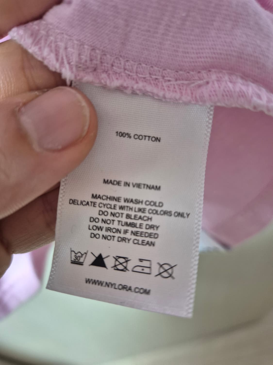 나일로라 티셔츠 핑크 반팔티 NYLORA  (M) 상품이미지5