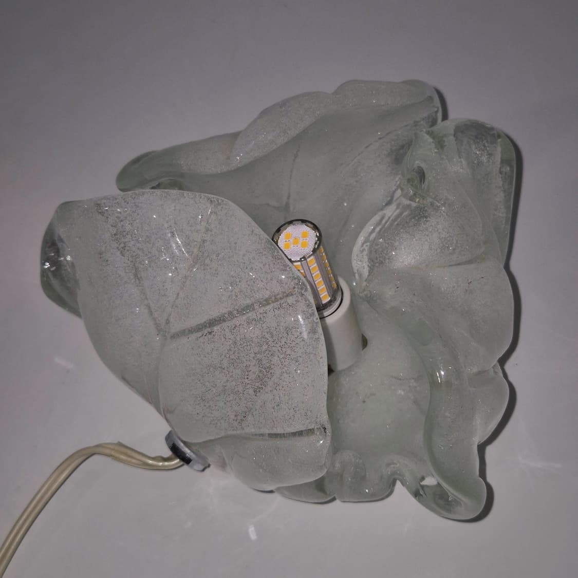 70s 이와타 핸드블로운 나뭇잎 마블 램프 상품이미지10