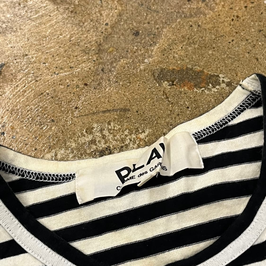 꼼데가르송 블랙 스트라이프 긴팔티셔츠 상품이미지7