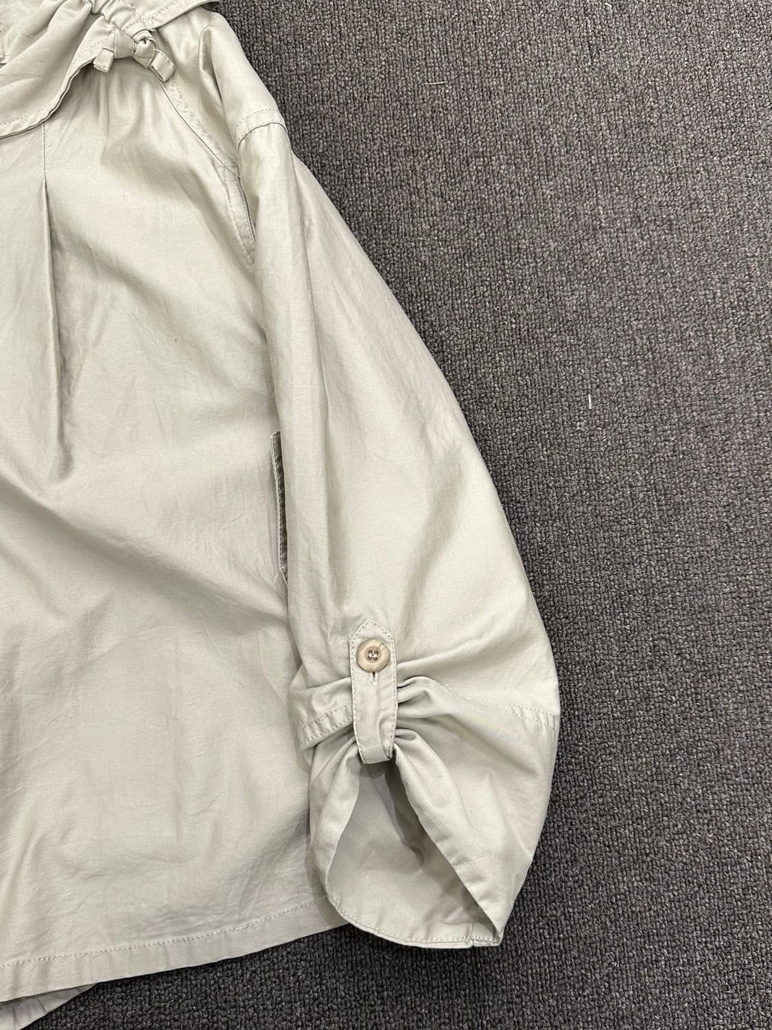 38)Japanese vintage 베이지 코튼 후드자켓 상품이미지4